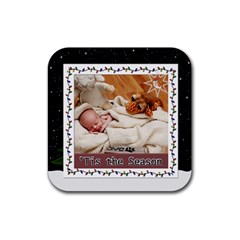 Tis The Season Square Rubber Coaster - Rubber Coaster (Square)
