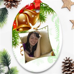 Bell Oval Ornament (2 Sided)