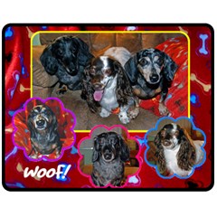 Janines Puppies - 60  x 50  Fleece Blanket (Medium)