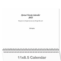 2012 calendar - Wall Calendar 11  x 8.5  (12-Months)