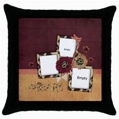 budha1 - Throw Pillow Case (Black)