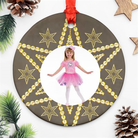 Wish Upon A Star Double Sided Round Ornament By Catvinnat Back
