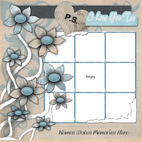 Frost Bitten Scrap Book Pages By Amarie 12 x12  Scrapbook Page - 3