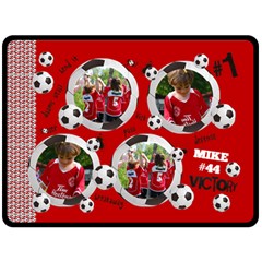 Soccer/football- Fleece Blanket (extra Large)
