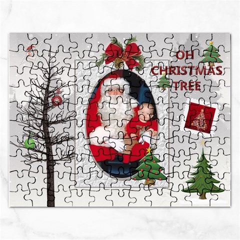 Christmas Tree Rectangle Jigsaw Puzzle By Lil Front