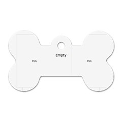 christmas - Dog Tag Bone (One Side)