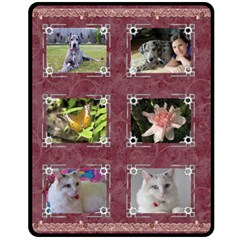 Burgundy and Silver (Medium) Fleece (4 styles) - 60 x 50 Fleece Blanket (Medium) Burgundy and Silver (Medium) Fleece (4 styles) - 60 x 50 Fleece Blanket (Medium)