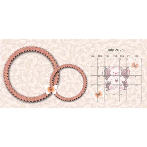 2025 Flutter Bear Desk Top Calendar By Claire Mcallen Jul 2025