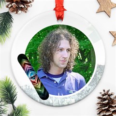 snow board ornament - Ornament (Round)