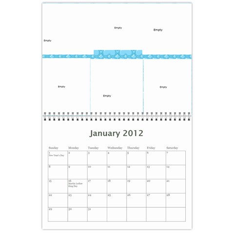 Calendar By Mandy Morford Jan 2012