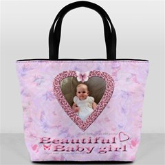 Pink Heart Bucket Bag