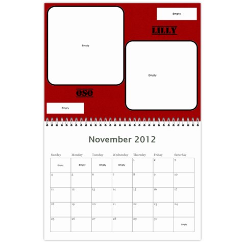 Jenni s Calendar 2012 By Jenni Borg Nov 2012