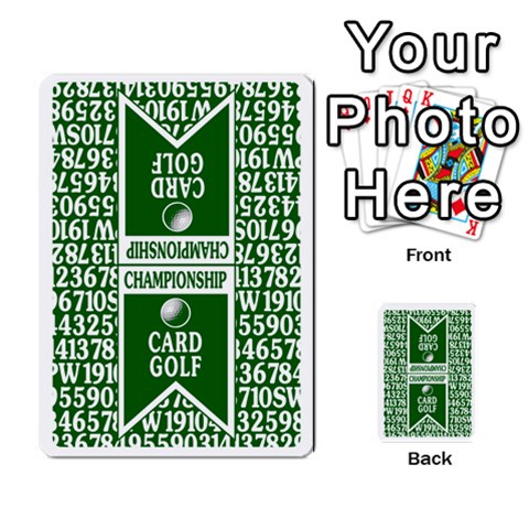 Championship Card Golf Deck (final Version 12 Back 18