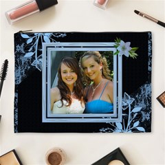 Pretty Blue XL Cosmetic Case - Cosmetic Bag (XL)