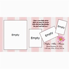 Nafisa Birth Announcement - 4  x 8  Photo Cards