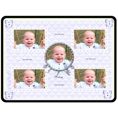 Flutter bear pale blue blanket - 80 x 56 Fleece Blanket (Large) Flutter bear pale blue blanket - 80 x 56 Fleece Blanket (Large)