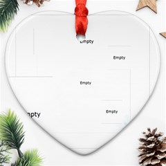 christmas - Heart Ornament (Two Sides)