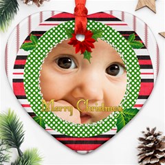 christmas - Heart Ornament (Two Sides)