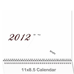 kalendar - Wall Calendar 11  x 8.5  (12-Months)