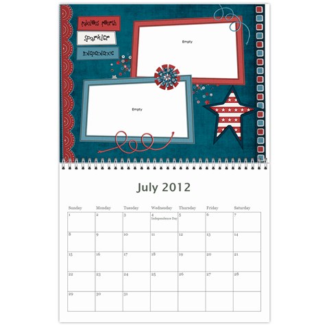 2012 Calendar By Karen Betancourt Jul 2012
