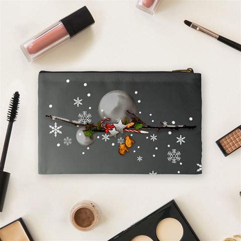 Merry Christmas Cosmetic Bag (m) By Elena Petrova Back