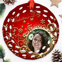 Valentine Filigree Ornament - Ornament (Round Filigree) Valentine Filigree Ornament - Ornament (Round Filigree)