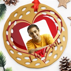 Love filigree Ornament - Ornament (Round Filigree)
