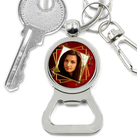 Photo Stack Bottle Opener Key Chain By Deborah Front
