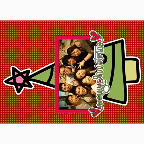 Xmas By Tammy 7 x5  Photo Card - 6