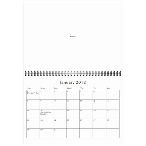 Christmas Calendar By Tina Rosamond Jan 2012
