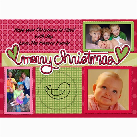 2011 Christmascard By Linnell Fowers 7 x5  Photo Card - 9