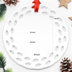 christmas - Round Filigree Ornament (Two Sides) christmas - Round Filigree Ornament (Two Sides)