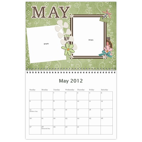Calendar By Lenette May 2012