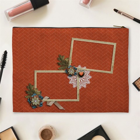 Cosmetic Bag (xl): Thankful By Jennyl Back