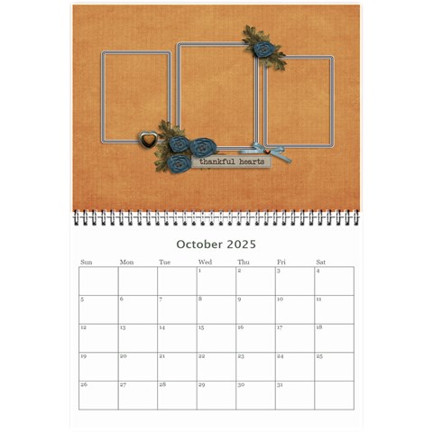 Wall Calendar 8 5 X 6: Cherished Memories By Jennyl Oct 2025