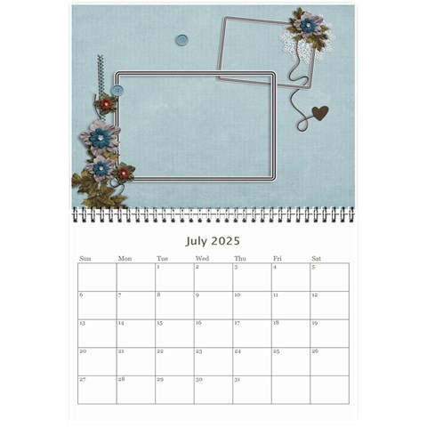 Wall Calendar 8 5 X 6: Cherished Memories By Jennyl Jul 2025