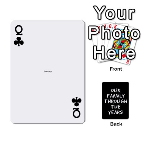 Queen Playing Cards Front - ClubQ