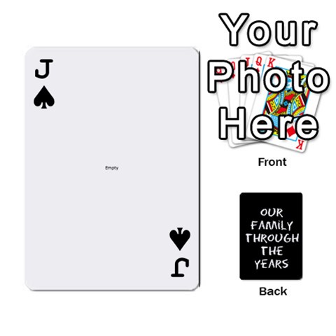 Jack Playing Cards Front - SpadeJ
