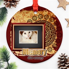 memory pet - Round Ornament (Two Sides) memory pet - Round Ornament (Two Sides)