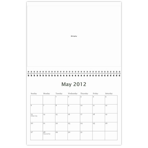 2012 Mom Calendar By Ac May 2012
