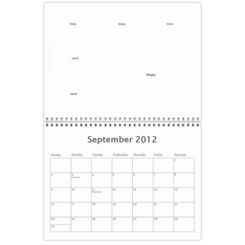 2012 Mom Calendar By Ac Sep 2012