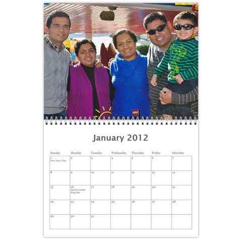 Calender 2012 By Sreelatha Jan 2012