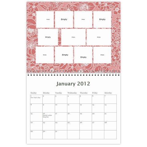 Calendar 2012 This Is It By Bertie Jan 2012