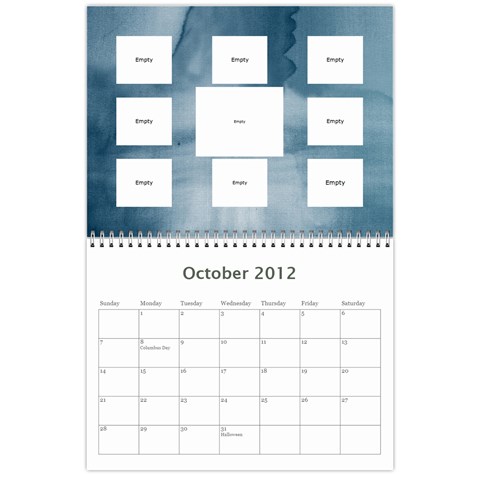 Calendar 2012 This Is It By Bertie Oct 2012