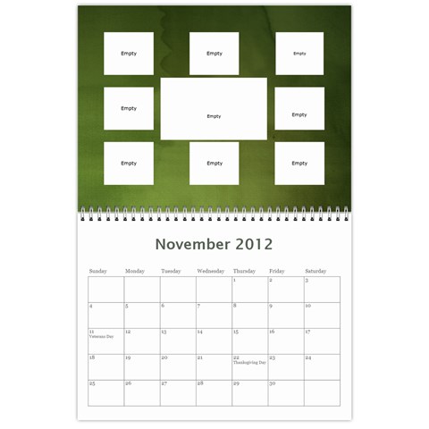 Calendar 2012 This Is It By Bertie Nov 2012