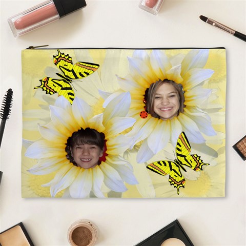 Daisy Xl Cosmetic Bag By Kim Blair Front