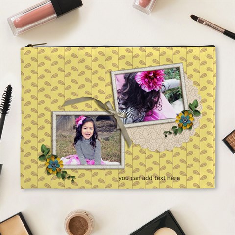 Xl Cosmetic Bag: Moments To Hold By Jennyl Front
