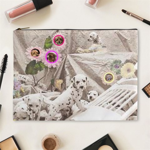 Puppy Love Cosmetic Bag By Birkie Front