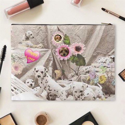 Puppy Love Cosmetic Bag By Birkie Back