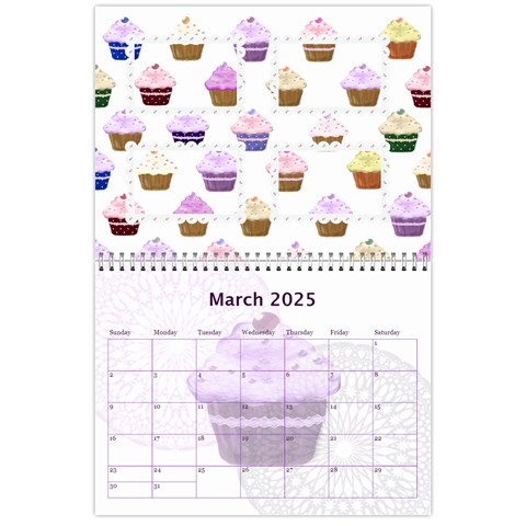 2025 Cupcake Calendar Starting In February By Claire Mcallen Mar 2025